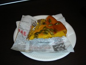 いただいたかぼちゃのケーキ