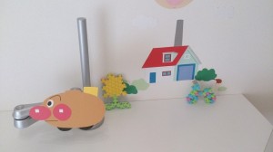 動くアンパンマン号